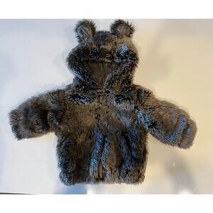 Restoration Hardware Baby & Child Faux Fur Jacket with Ears 12M